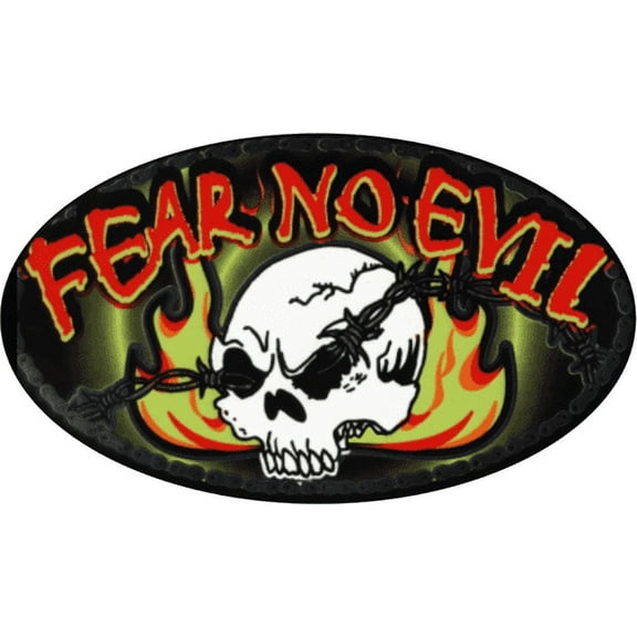 Fear No Evil - 3" X 5" - Sticker