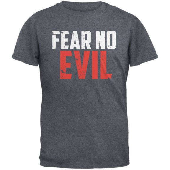 Fear No Evil Dark Heather Adult T-Shirt - 2X-Large