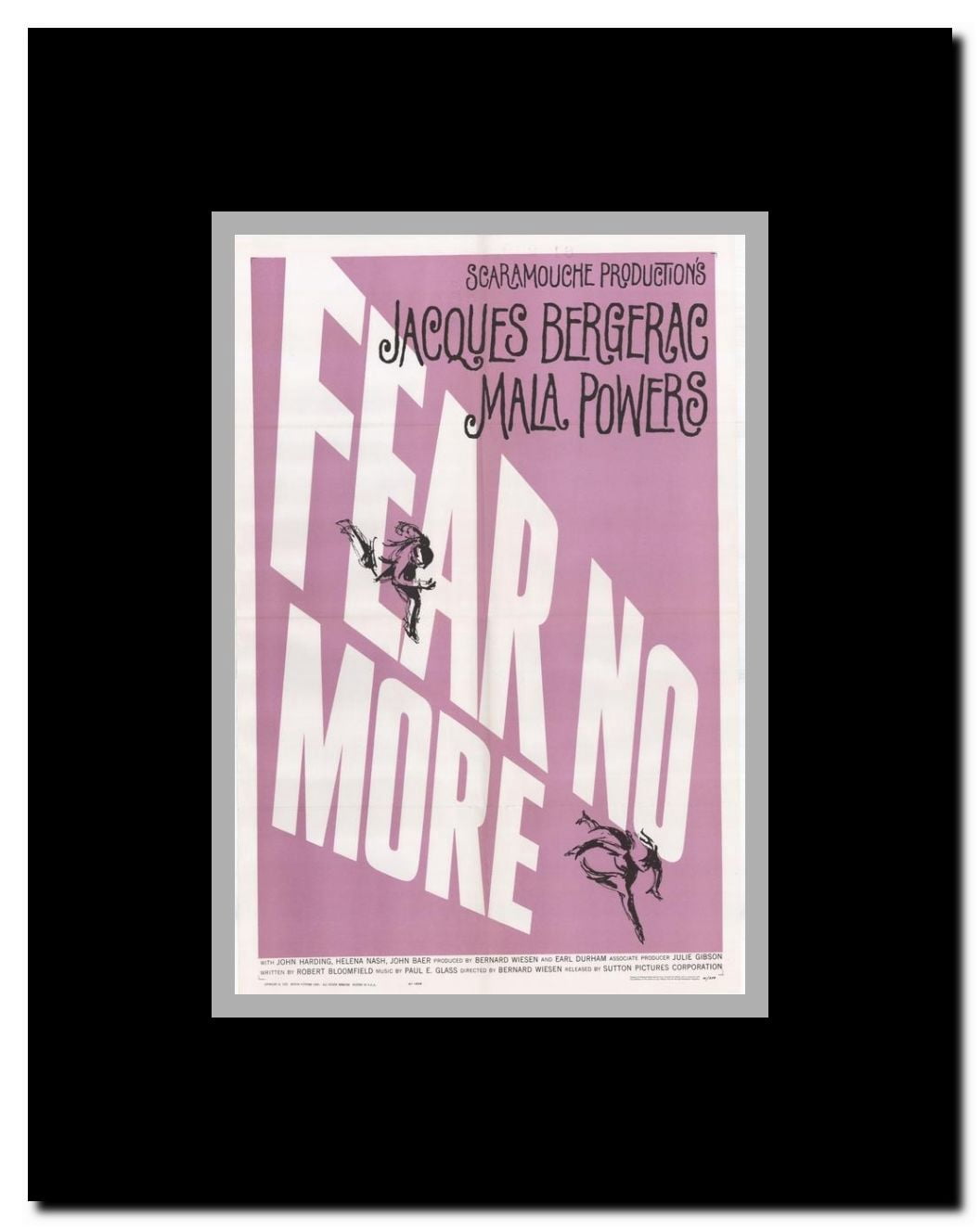 Fear No More Framed Movie Poster