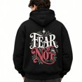 Fear Not Luke Design Men's Hooded Sweatshirt with Printed Pattern ...