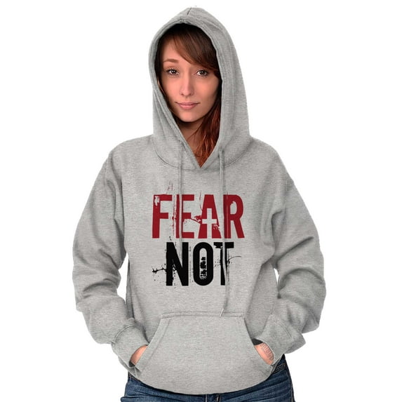 Fear Not Paint Splatter Christian Hoodie Sweatshirt Women Men Brisco Brands M