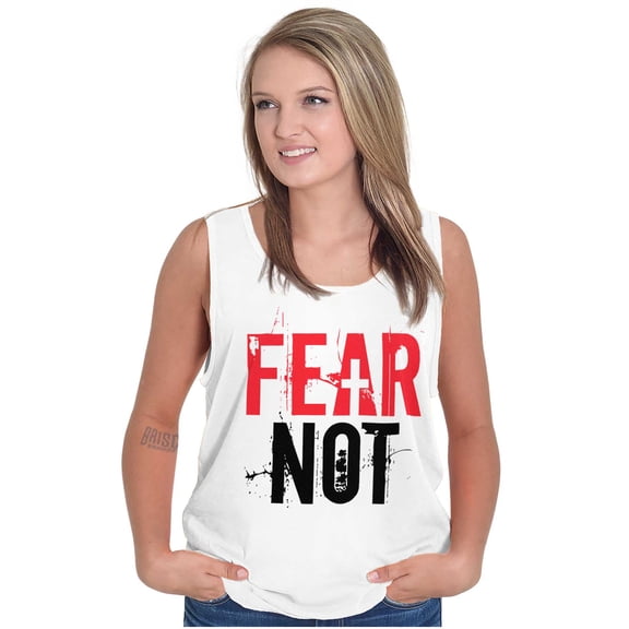 Fear Not Paint Splatter Christian Tank Top T Shirts Men Women Brisco Brands S