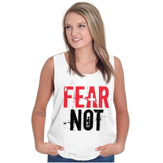 Fear Not Paint Splatter Christian Tank Top T Shirts Men Women Brisco Brands S