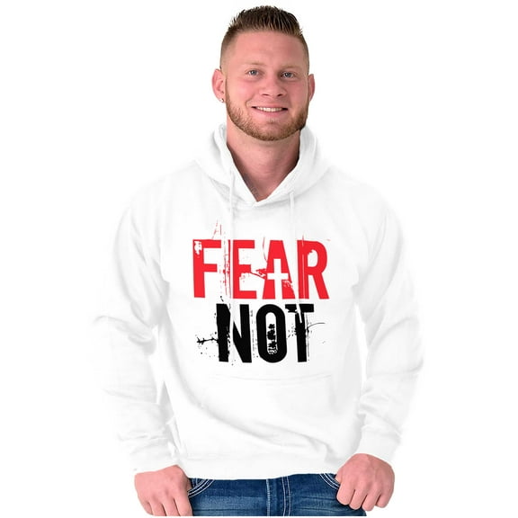 Fear Not Paint Splatter Christian Unisex Plus Fleece Graphic Hoodie Brisco Brands 3X