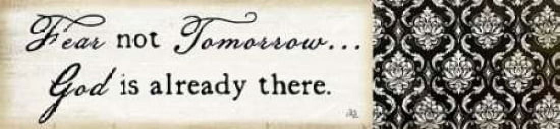 Fear Not Tomorrow Canvas Art - Jennifer Pugh (8 x 24)