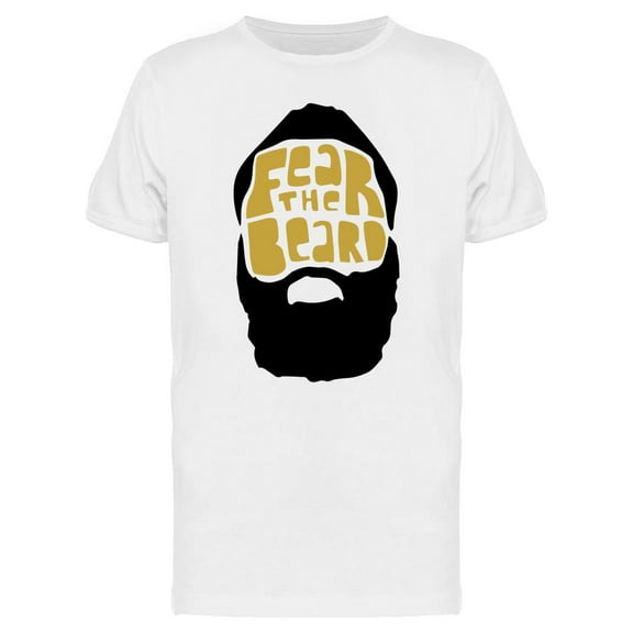 Fear The Beard Design T-Shirt Men -Image by Shutterstock, Male Medium