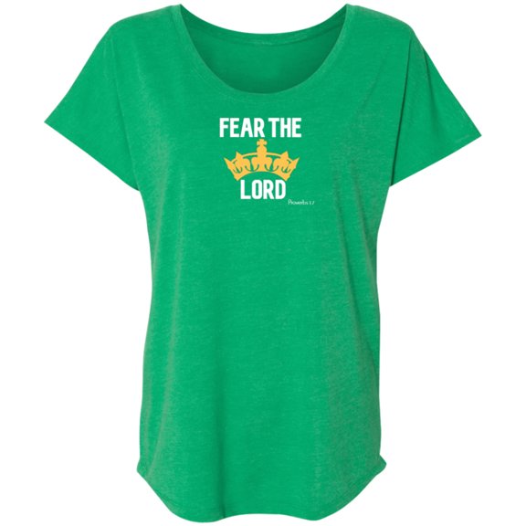 Fear The Lord Ladies Triblend Dolman Sleeve