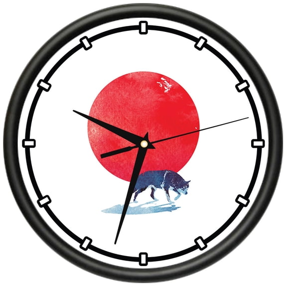 Fear The Red  Design Wall Clock | Precision Quartz Movement | Décor For School Class Office Bedroom Decoration