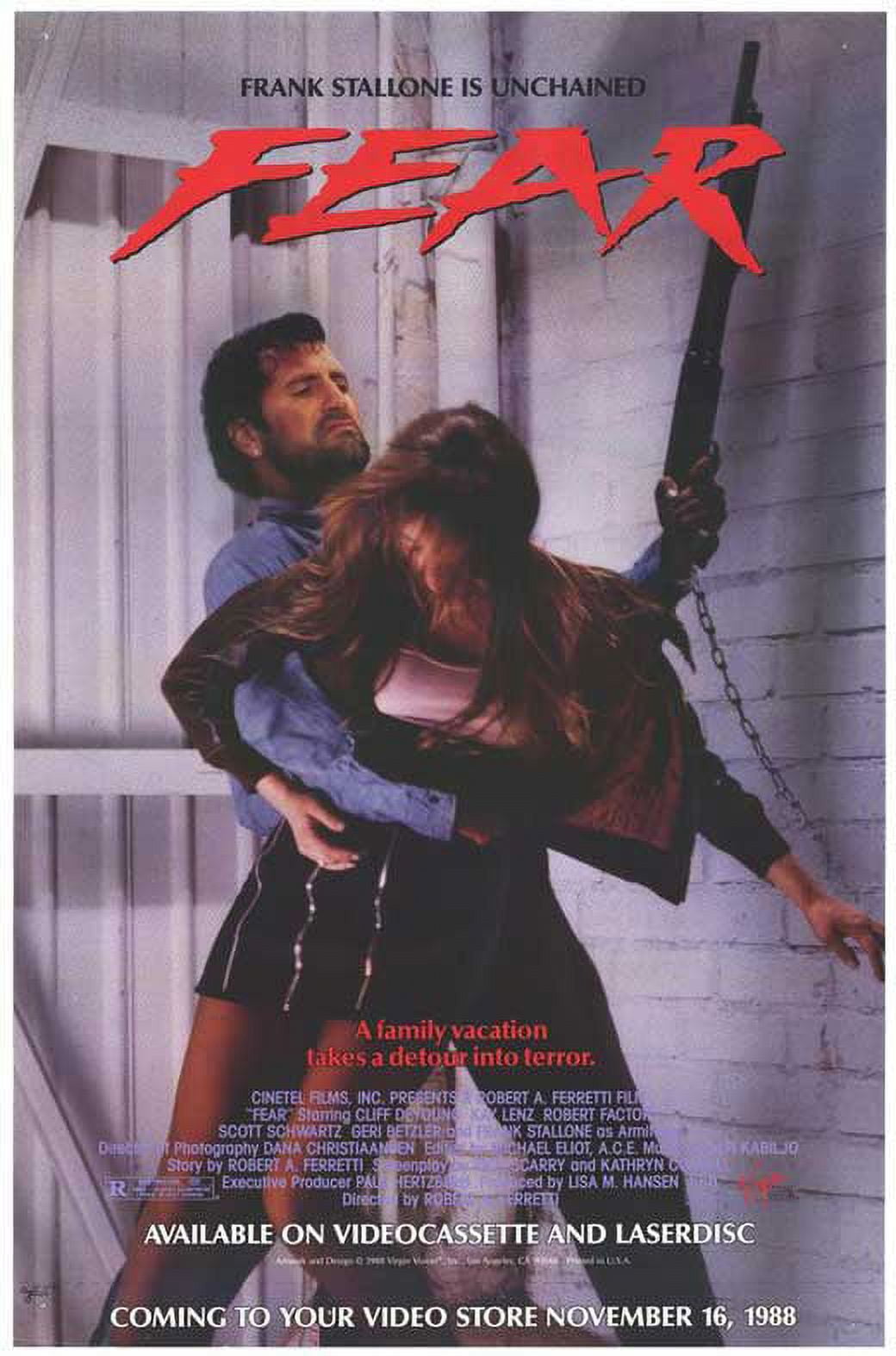 Fear movie POSTER (Style A) (11" x 17") (1988)