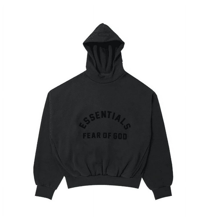 Fear of God Essentials Upper Body Black Hoodie, Size XS
