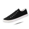 thumbnail image 1 of Fear0 NJ Simple Black/White Skateboard Gum Grip Skateboard Canvas Sneakers Men, 1 of 2