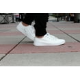 thumbnail image 1 of Fear0 NJ Unisex Retro Minimal All White Skateboard Sneaker Canvas Shoes, 1 of 14