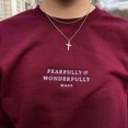 thumbnail image 1 of Fearfully And Wonderfully Made Christian Embroidered Sweatshirt, 1 of 4
