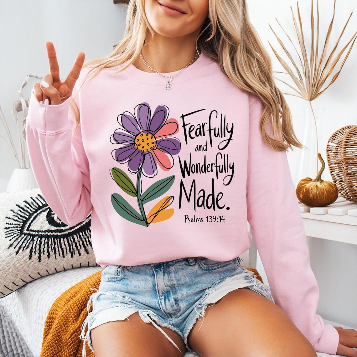 Fearfully and Wonderfully Made Shirt Psalm 139:14 T-Shirt