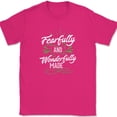 thumbnail image 1 of Fearfully and Wonderfully Made T-Shirt Christian Bible Praise Jesus Tee - Pink, 5XL, 1 of 1
