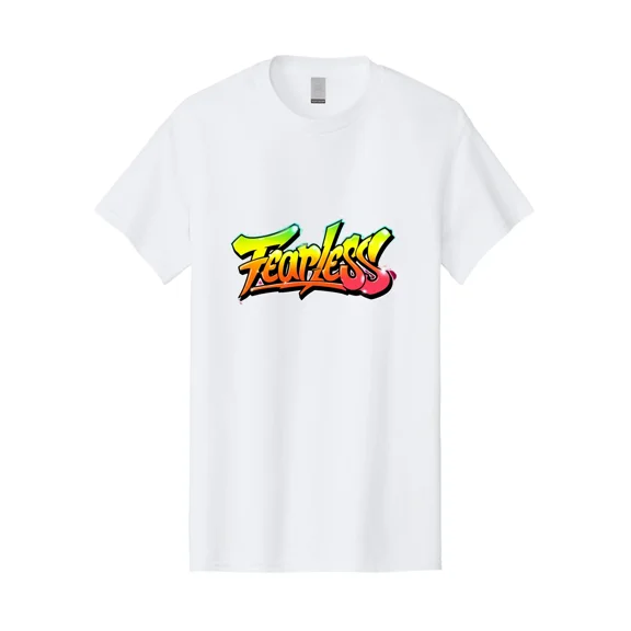 Fearless-1 Mens Graphic Tee, 100% Cotton, Casual Summer Wear