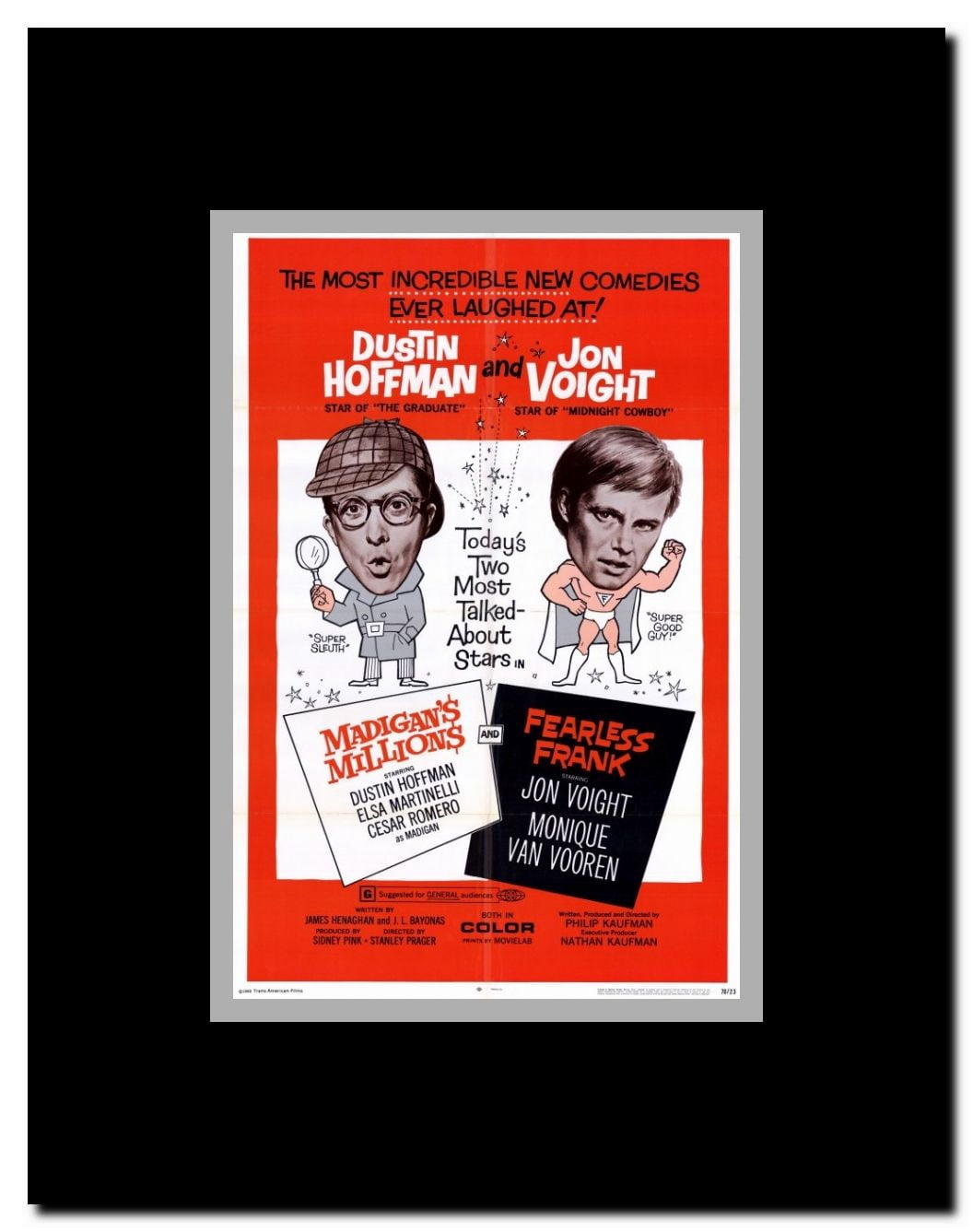 Fearless Frank/Madigans Millions Framed Movie Poster
