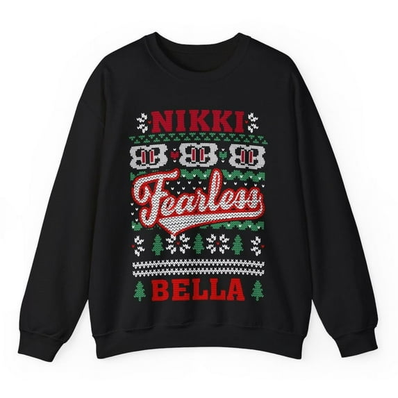 Fearless Nikki Bella Ugly Christmas Sweater Sweatshirt L