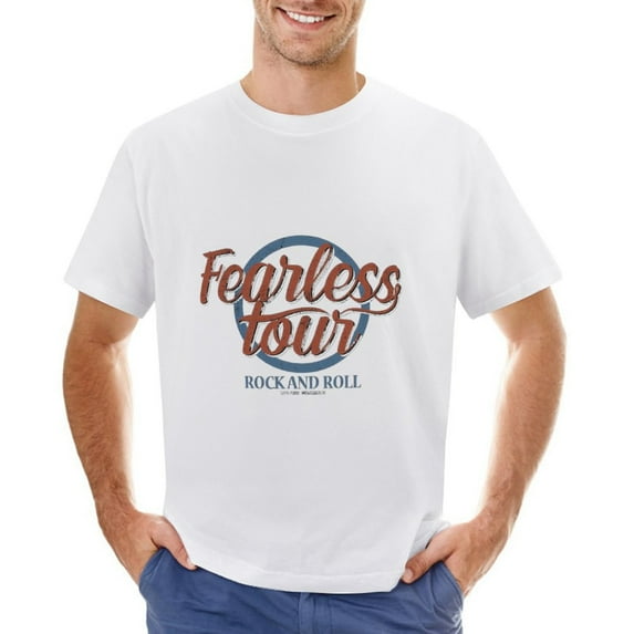 Fearless Rock and Roll Tour T-Shirt Men's Vintage Music Band Tee