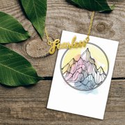 Fearless Script Gold Colored Necklace by Lifebeats