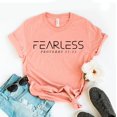 thumbnail image 1 of Fearless T-shirt Inspirational Gift Religious Tee Jesus Shirt Christmas Christian Apparel Faith Cross Top Motivational She Is Loved, 1 of 3