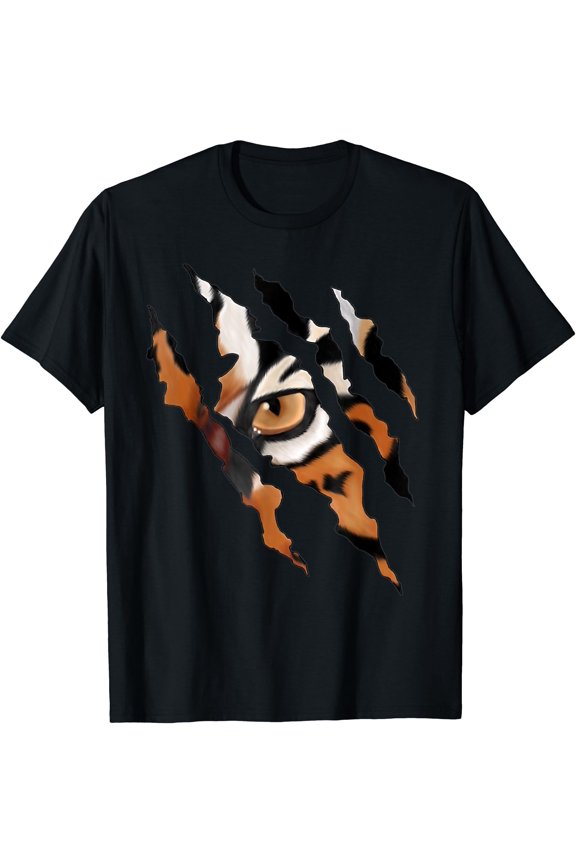 Fearless Tiger Cat Eye Claw T-Shirt
