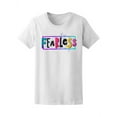 thumbnail image 1 of Fearless Weird Quote Graphic T-Shirt Women -Image by Shutterstock, Female Large, 1 of 2
