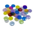 thumbnail image 1 of Fearlessin 100 Pcs 19mm Creative Gift Plastic Chips Bingo Markers Token Fun Club Game Toy clear mixed color, 1 of 6