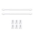 thumbnail image 1 of Fearlessin 2 Pieces Adjustable Curtain Rod Extendable Bars Pole Without Drilling Hanging Rods Self Adhesive for Home Bathroom Hotel, 1 of 7