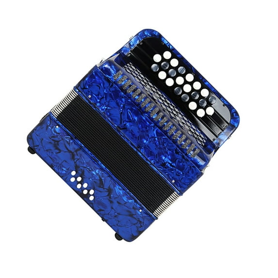 Fearlessin Accordion 8 Bass 22 Key Professional Instrument Musical Adults Equipment Replaced Music Supply Accessory Accordions Drak Blue