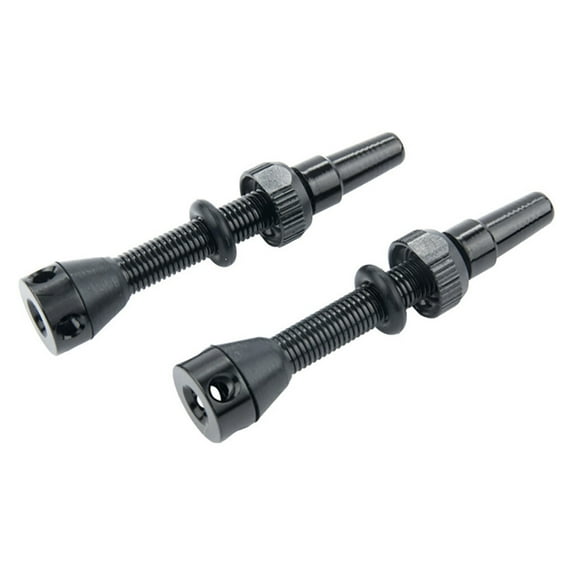 Fearlessin Pack of 2 Tire Valve Stem Rubber Handy Installation Wear-resistance Cycling Hub Caps Tyre Nozzle Simple Operation Tires Core
