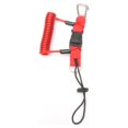 thumbnail image 1 of Fearlessin Scuba Diving Coil Camera Anti-lost Safety Rope Hook with Spiral Coils Dive Swimming Drifting Lanyard Current Hooks Snap Red, 1 of 6