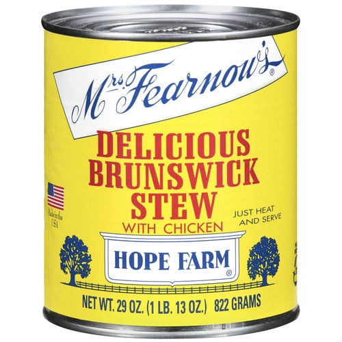 Mrs. Fearnow’s Brunswick Stew with Chicken, 29 oz Can – Just Heat and Serve (Shelf-Stable)