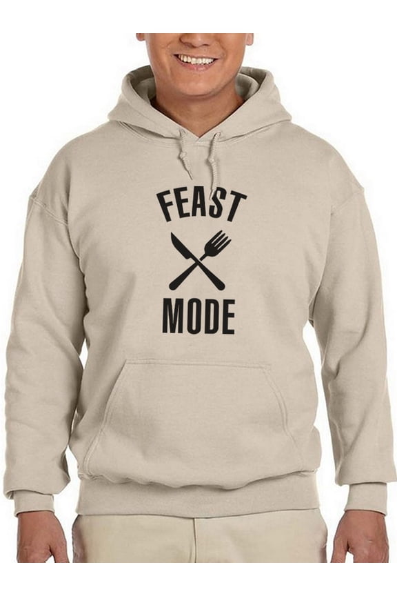 Feast Mode Design Hoodie Men -GoatDeals Designs, Male 3X-Large