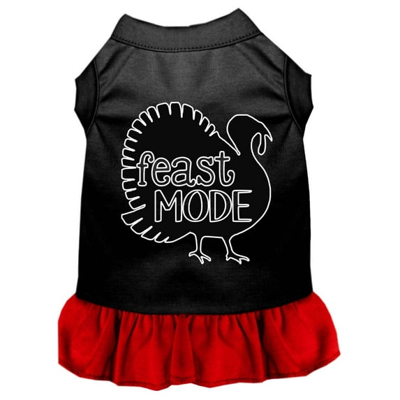 Thanksgiving Pet Dog Cat Dress Screen Printed, "Feast Mode"