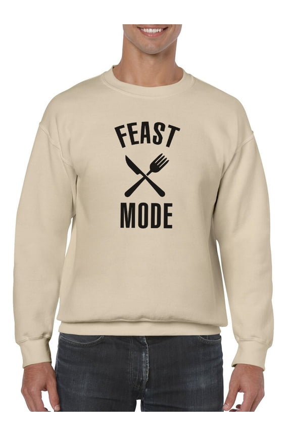 Feast Mode Sweatshirt Men -GoatDeals Designs, Male Medium