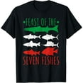 thumbnail image 1 of Feast of The Seven Fishes Italy La Vigilia Christmas Eve T-Shirt, 1 of 6
