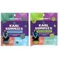 thumbnail image 1 of Feastables Karl Gummies Gummy Candy Sour Green Apple, Sour Blue Raspberry Two Pack 7oz Bundle (one 3.5oz bag/flavor, two bags total), 1 of 6