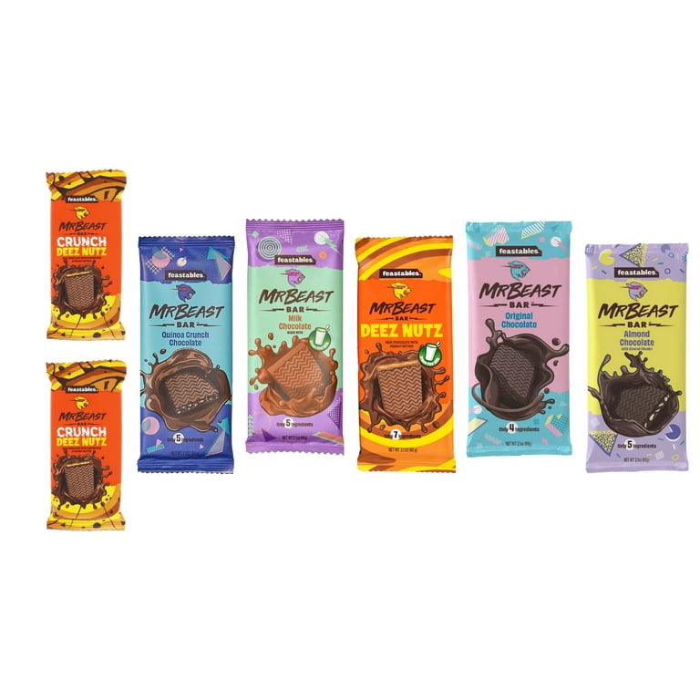Mr beast FEASTABLES 61個セット Amazon.com: Feastables Mr Beast Chocolate Bars – NEW Deez Nuts
