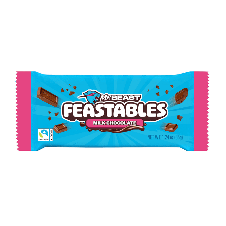 Feastables Improved MrBeast Milk Chocolate Bar, Smoother