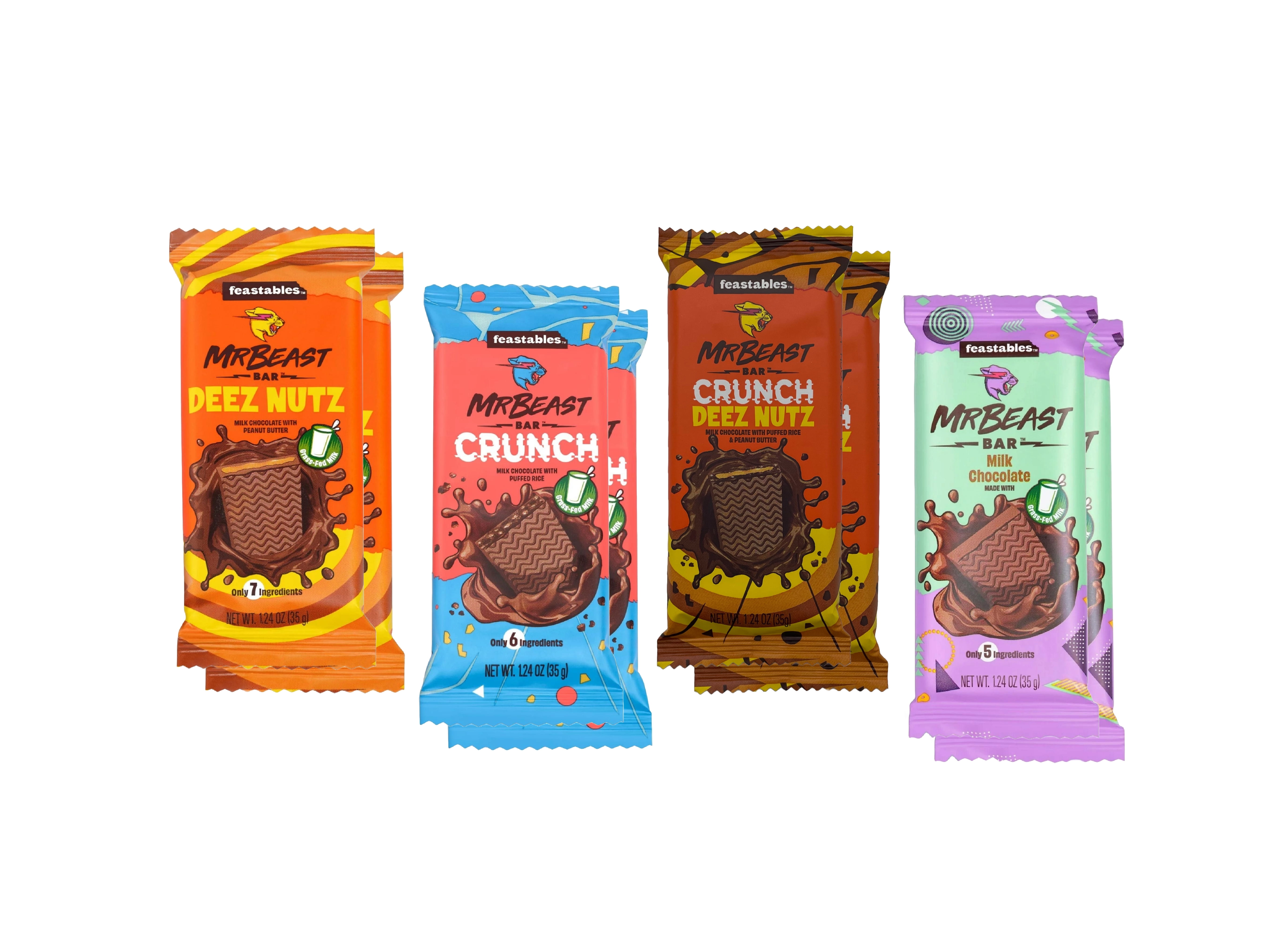 Mr Beast Feastables Chocolate Bar NEW All Flavours Available