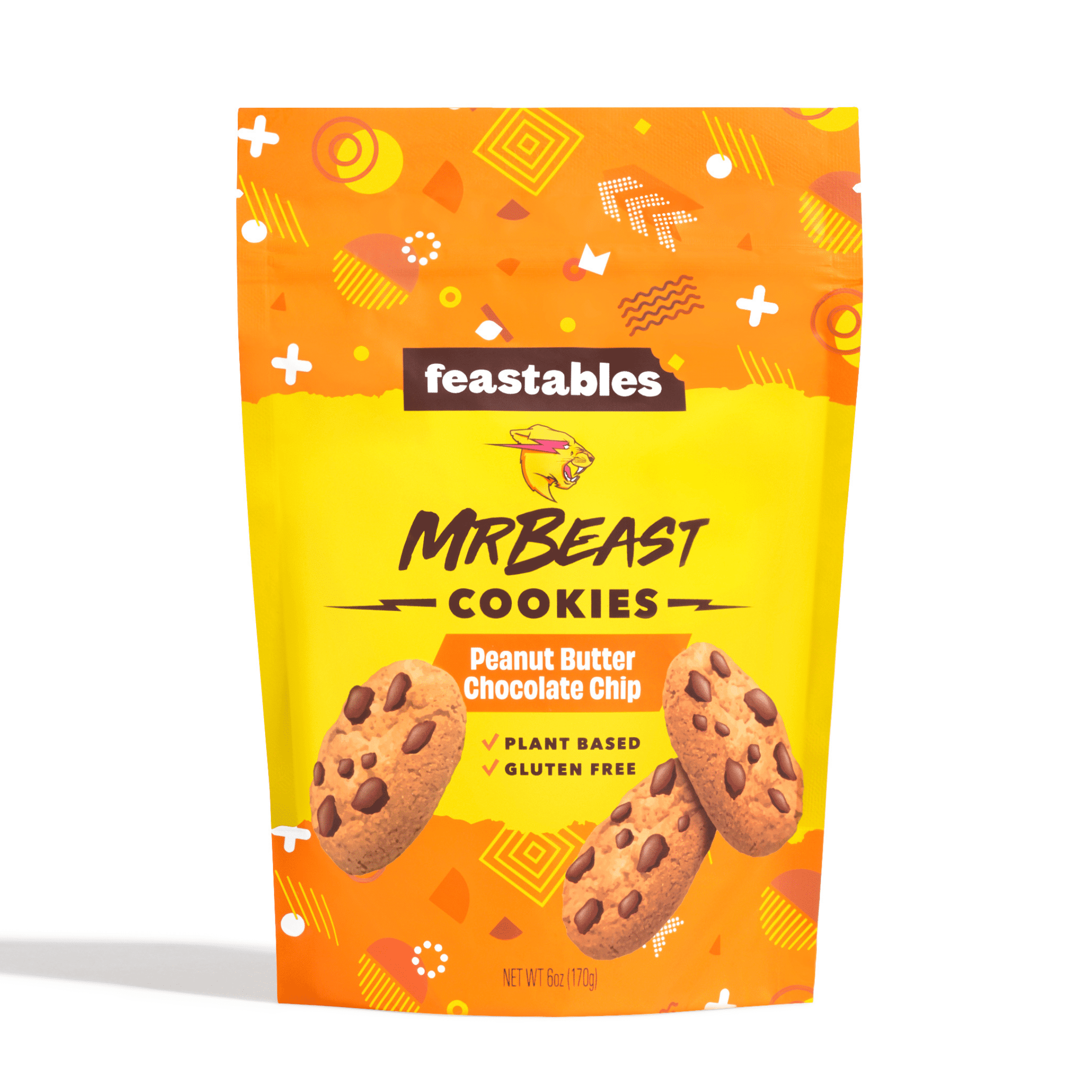 Feastables Mr Beast Peanut Butter Chocolate Chip Cookies, 6 oz ...