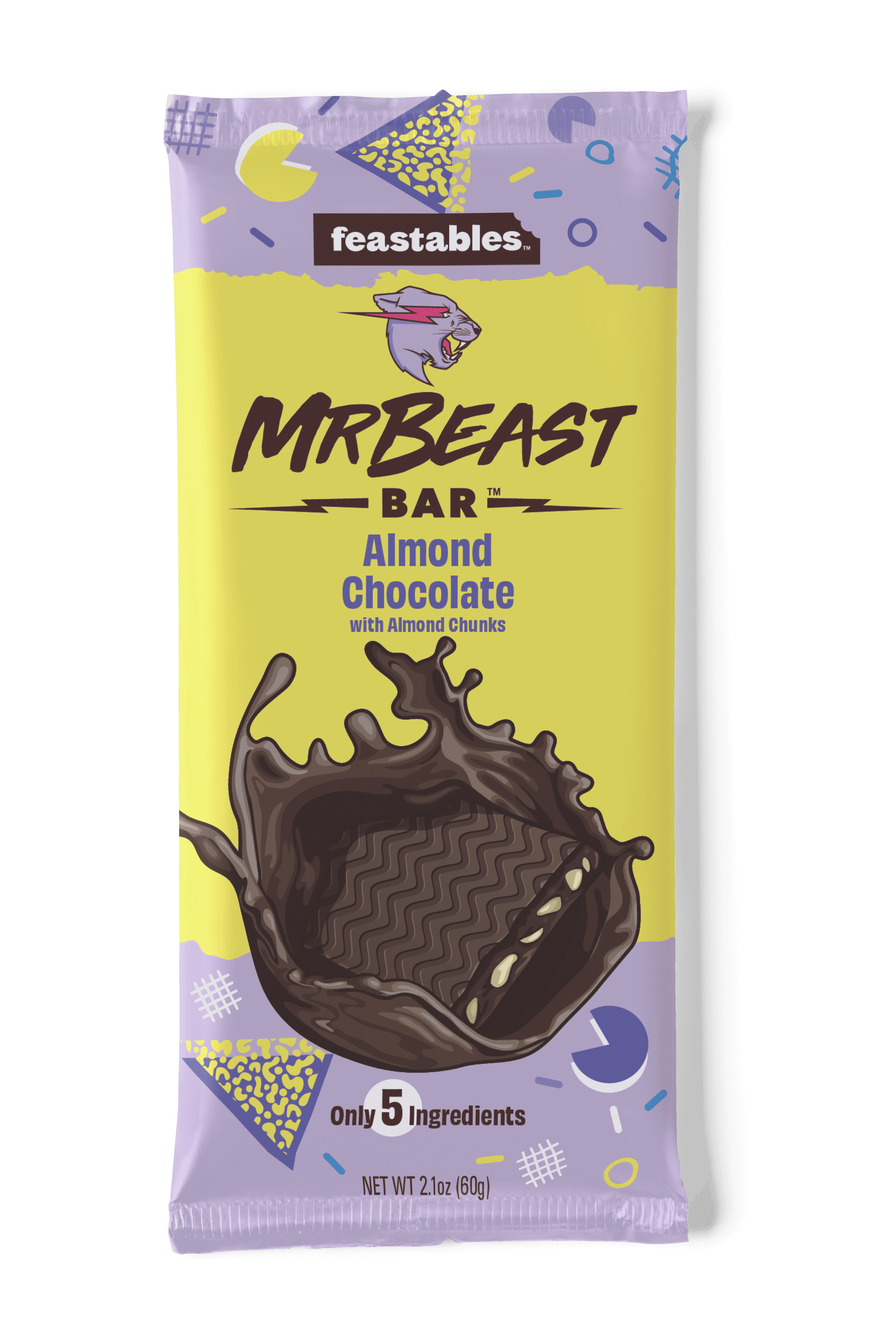 Feastables MrBeast Almond Chocolate Bar