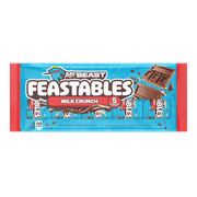 Feastables MrBeast Milk Chocolate Crunch Bar, 1.24 oz (35g), 5 Count