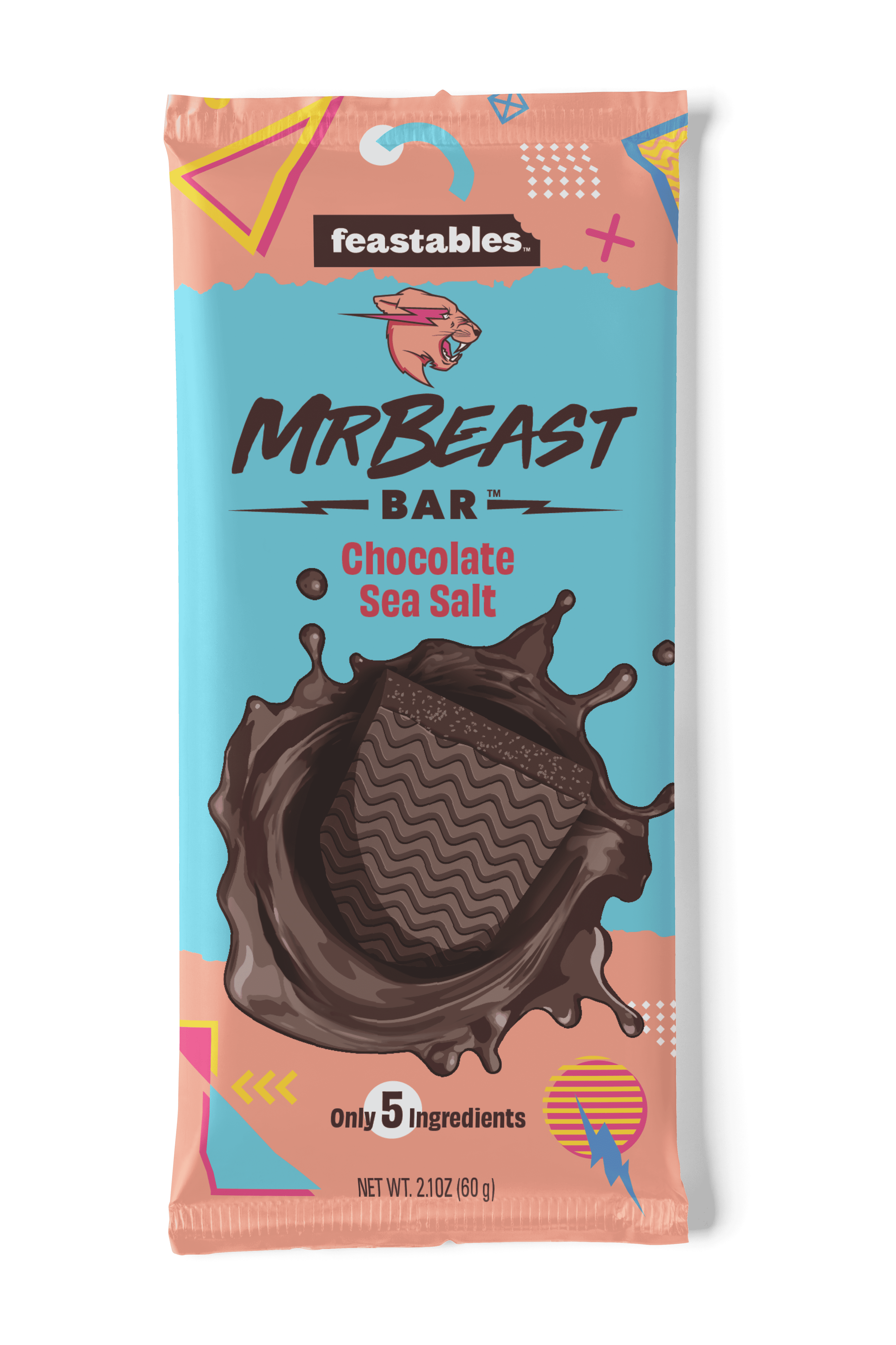 Feastables Mr Beast Milk Chocolate Bar 1.24 oz 35g 1 Bar 