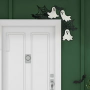 Feastival Gifts! YOHOME Halloween Door Corner Sign Decoration, Wooden Frame Ornaments, Theme Witch / Pumpkins Ghost Suitable for and Window A