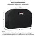 thumbnail image 1 of Feasto 55"-72" Heavy Duty BBQ Grill Cover for Outdoor Grill W58"xD24"xH46", 1 of 5