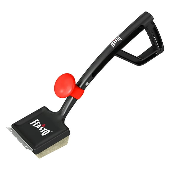 Feasto 6-in-1 Replaceable Head Grill Brush & Scraper | Multi-Function BBQ Cleaning Tool for All Outdoor Grills