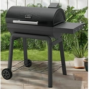 Feasto BBQ Charcoal Grill with Side Table, 30-In Heavy Duty Outdoor BBQ Grill with 647 Sq. In Cooking Area