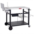 thumbnail image 1 of Feasto Pizza Oven Table, Stainless Steel Top, 4 Upgraded Containers, Lockable Wheels & All-in-One Prep & Storage System, 1 of 10